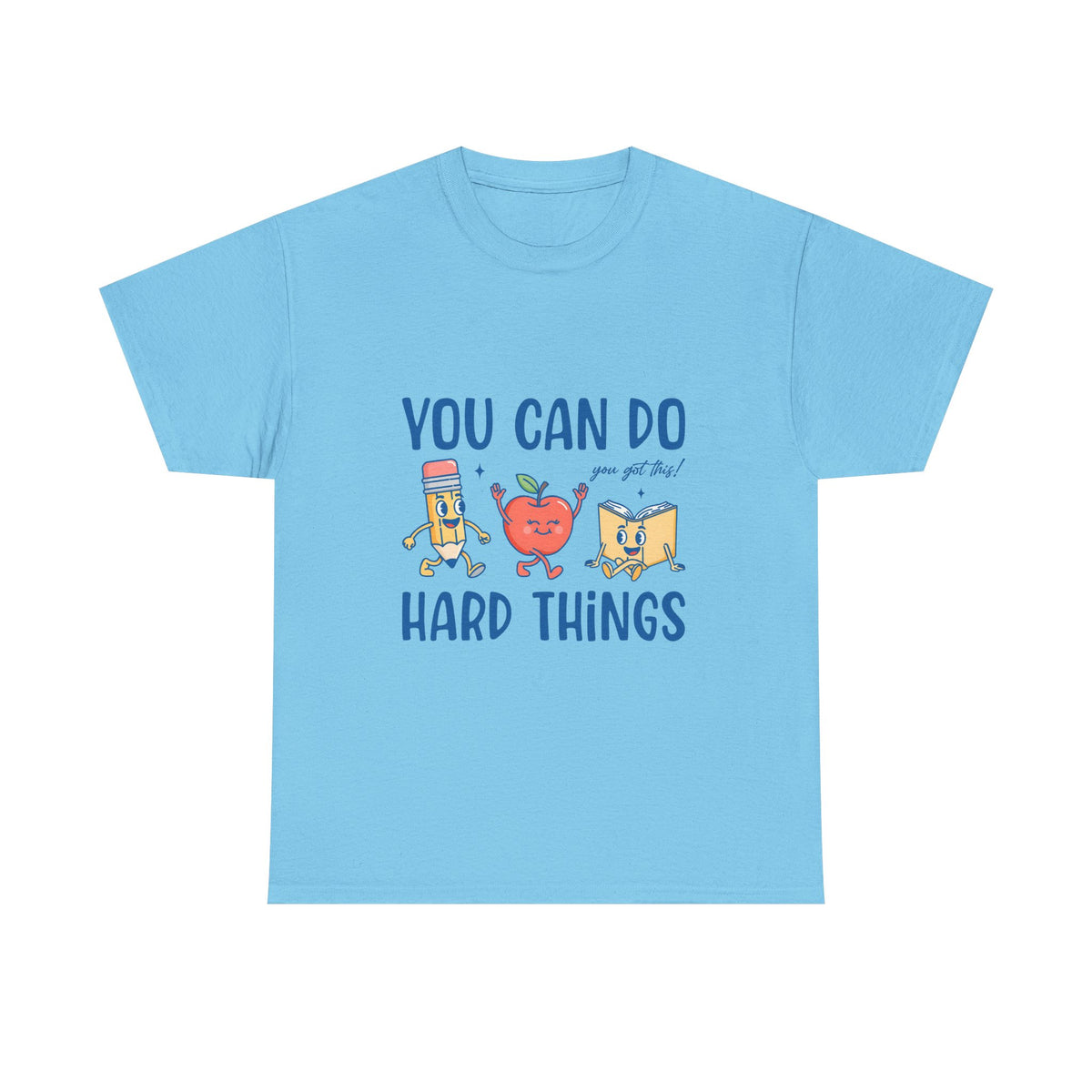 "You Can Do Hard Things" Back to School Tee with Cute Characters