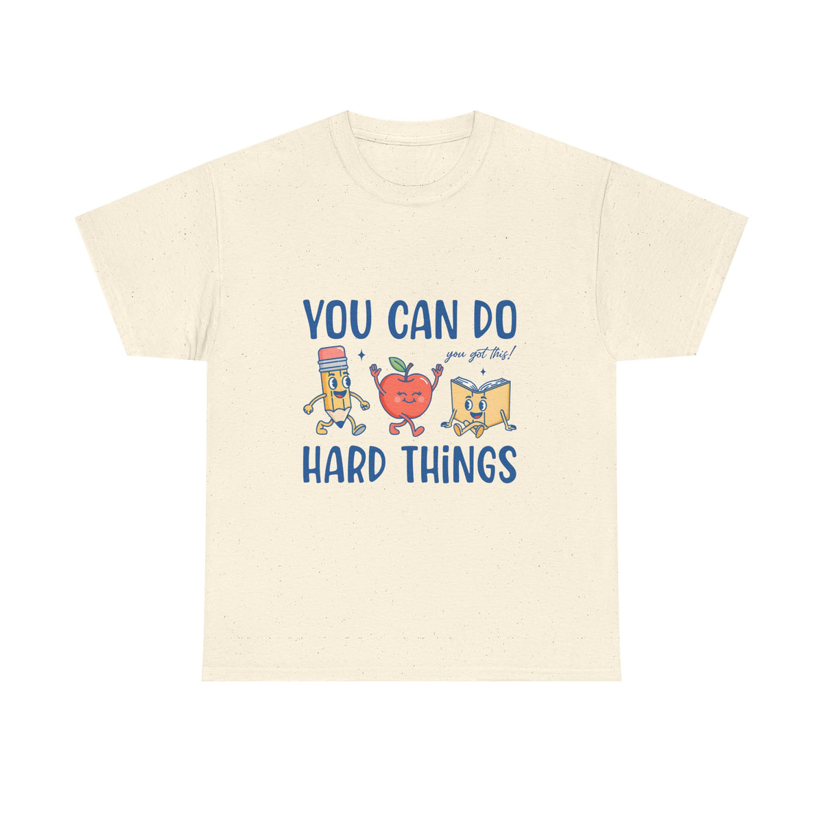 "You Can Do Hard Things" Back to School Tee with Cute Characters