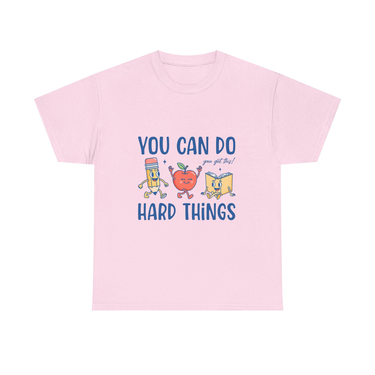 "You Can Do Hard Things" Back to School Tee with Cute Characters