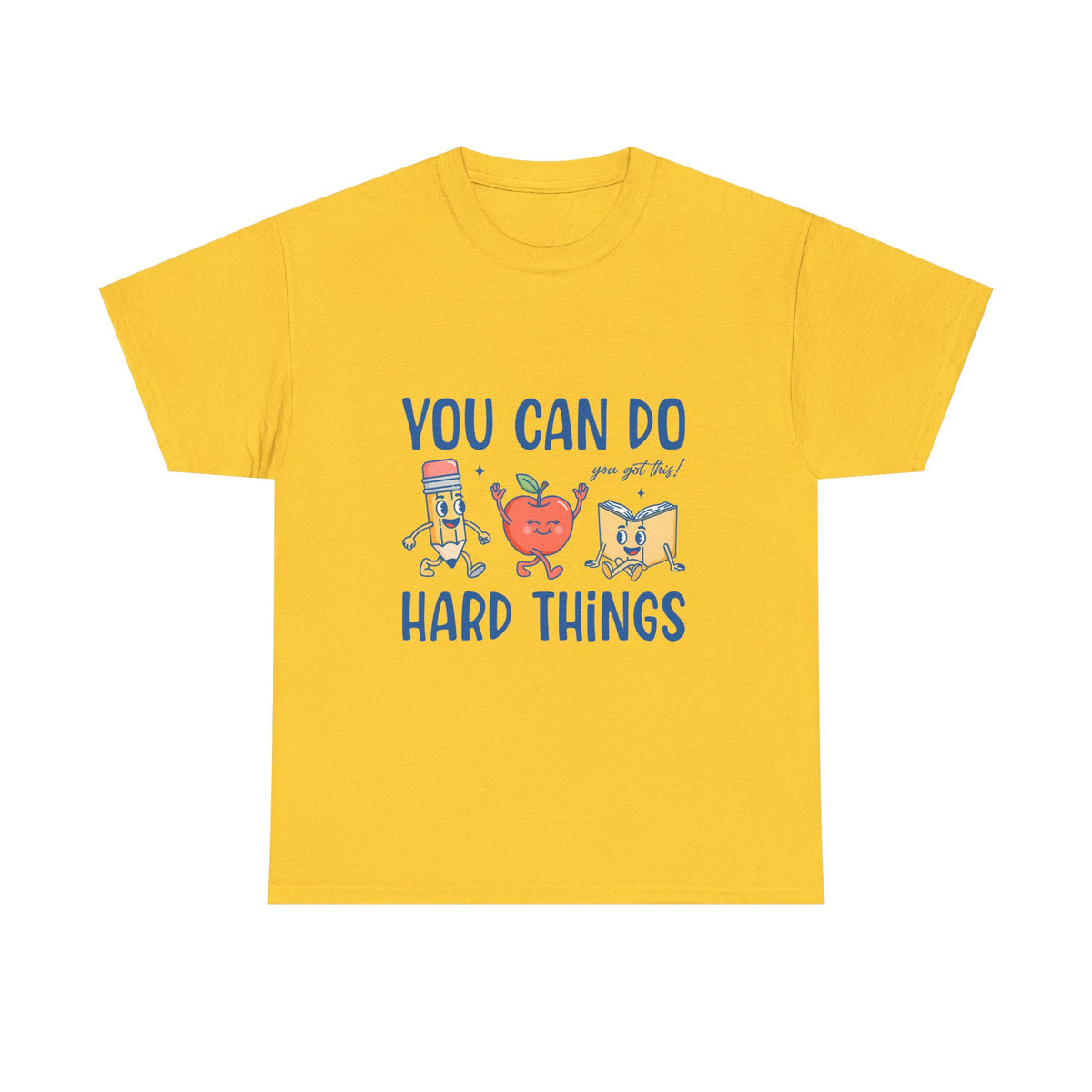 "You Can Do Hard Things" Back to School Tee with Cute Characters