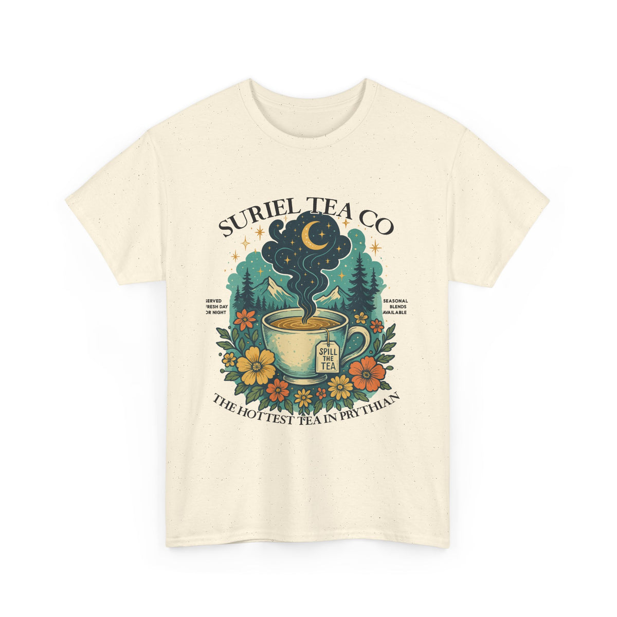 Suriel Tea Co. Vintage Tea Cup T-Shirt Graphic Tee
