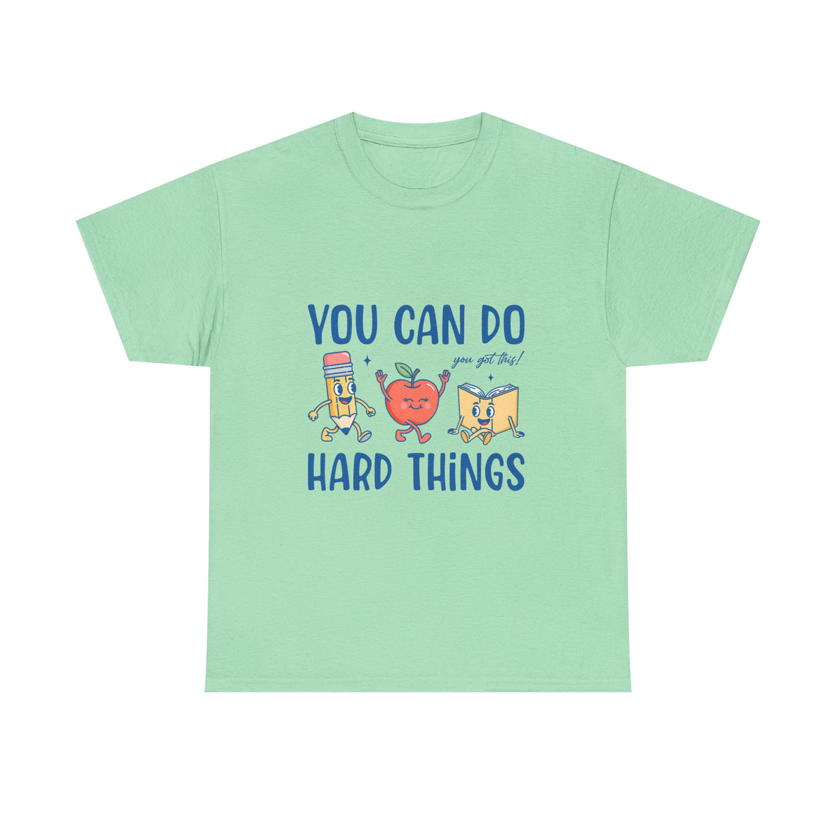 "You Can Do Hard Things" Back to School Tee with Cute Characters