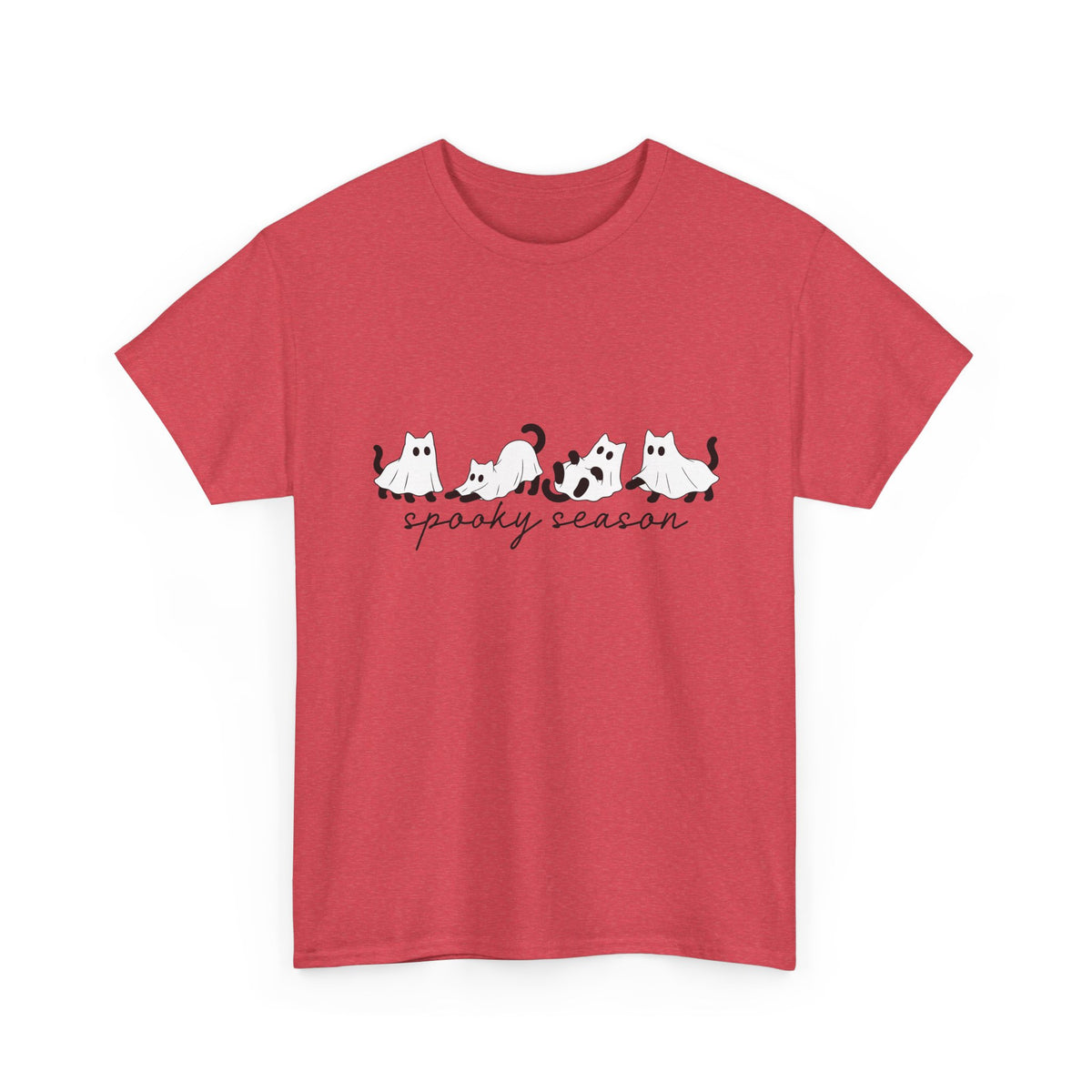 Spooky Season Cat Tee — Cute Ghost Cats "spooky season" Halloween Shirt
