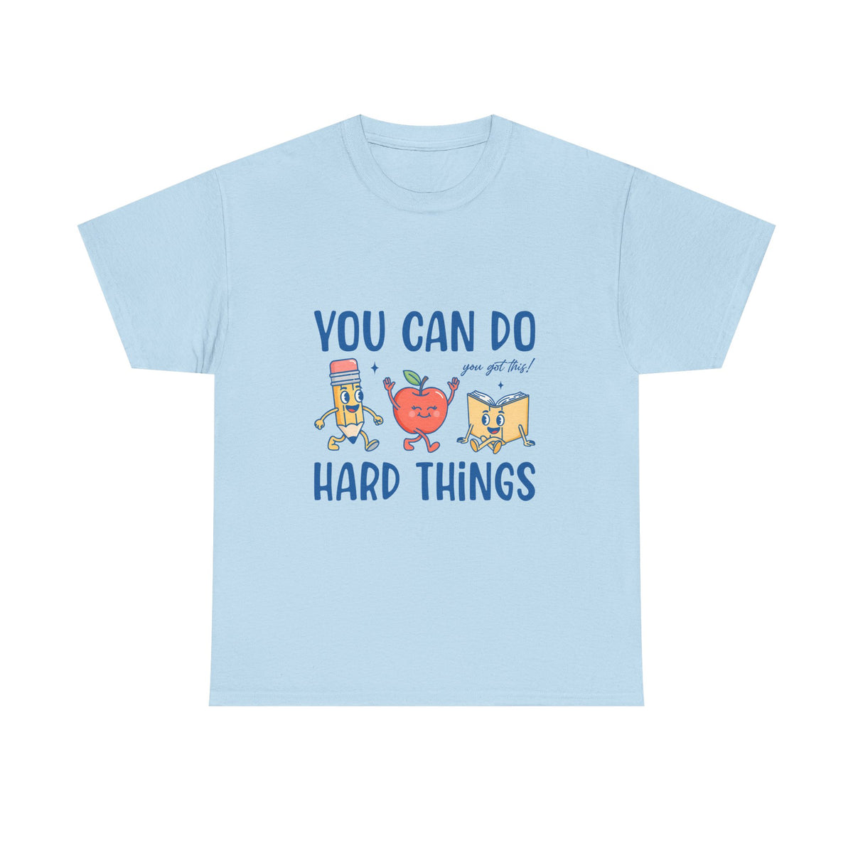 "You Can Do Hard Things" Back to School Tee with Cute Characters