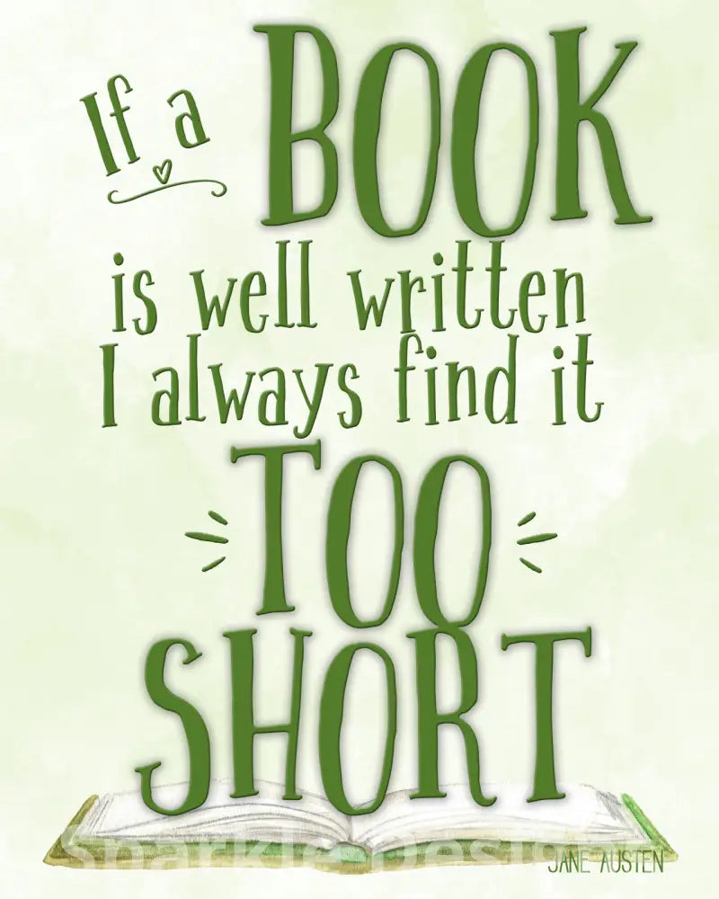 If a book is well written