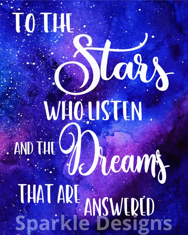 To the stars who listen