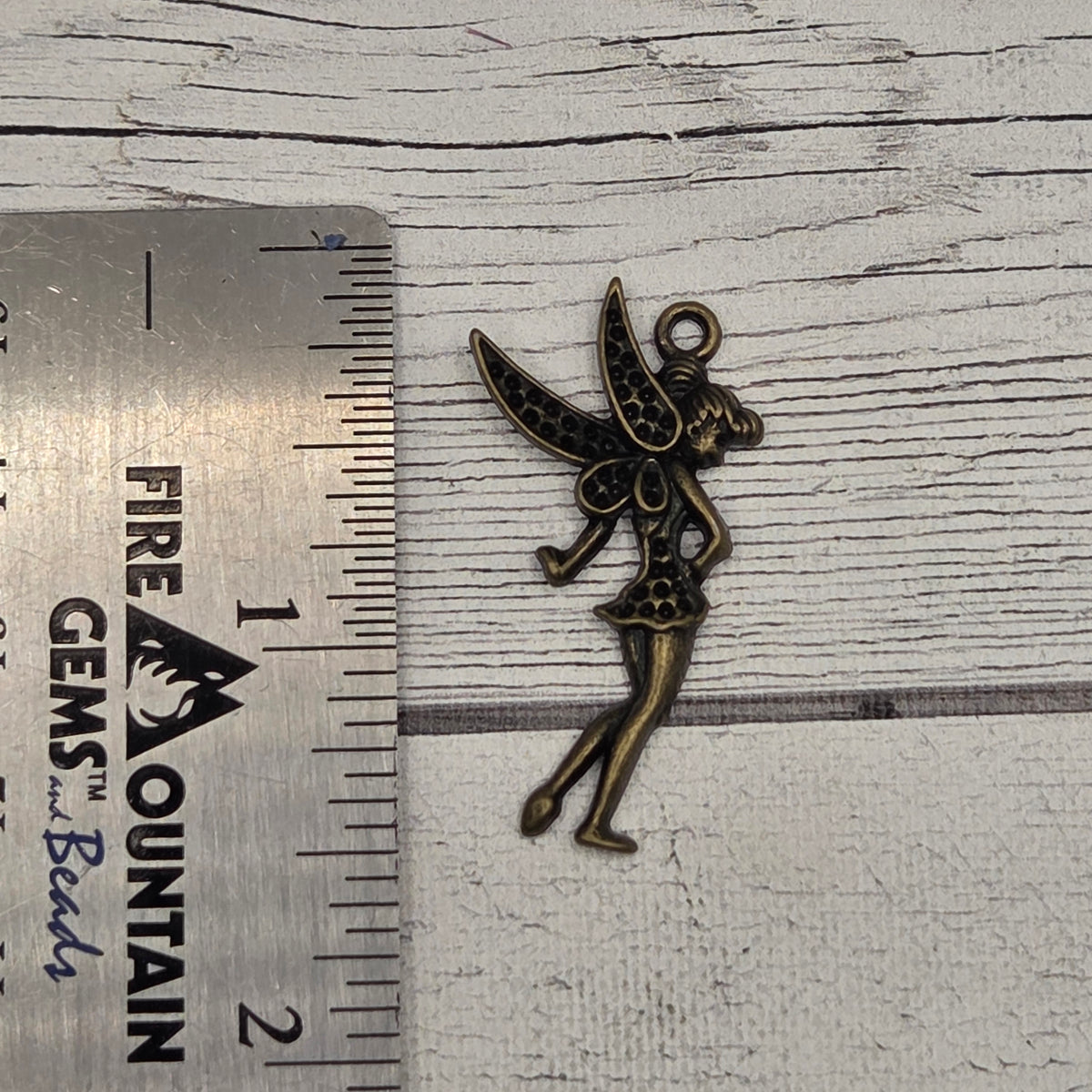 Bronze fairy tink charm - lot of 10