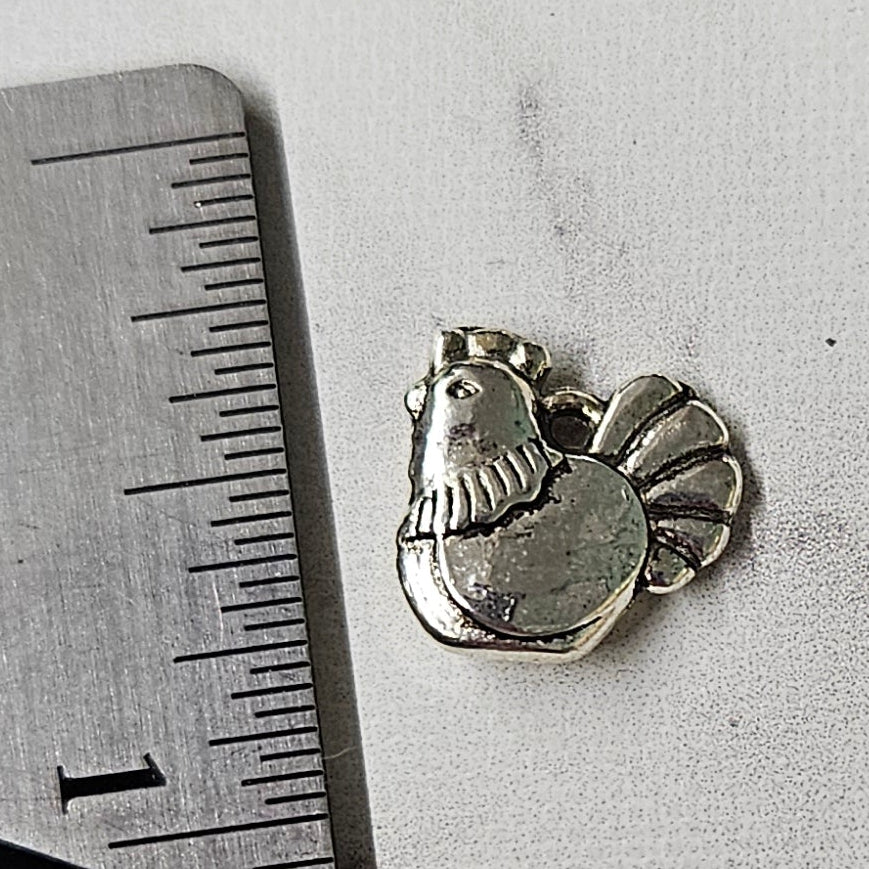 Cute chicken charm - lot of 5