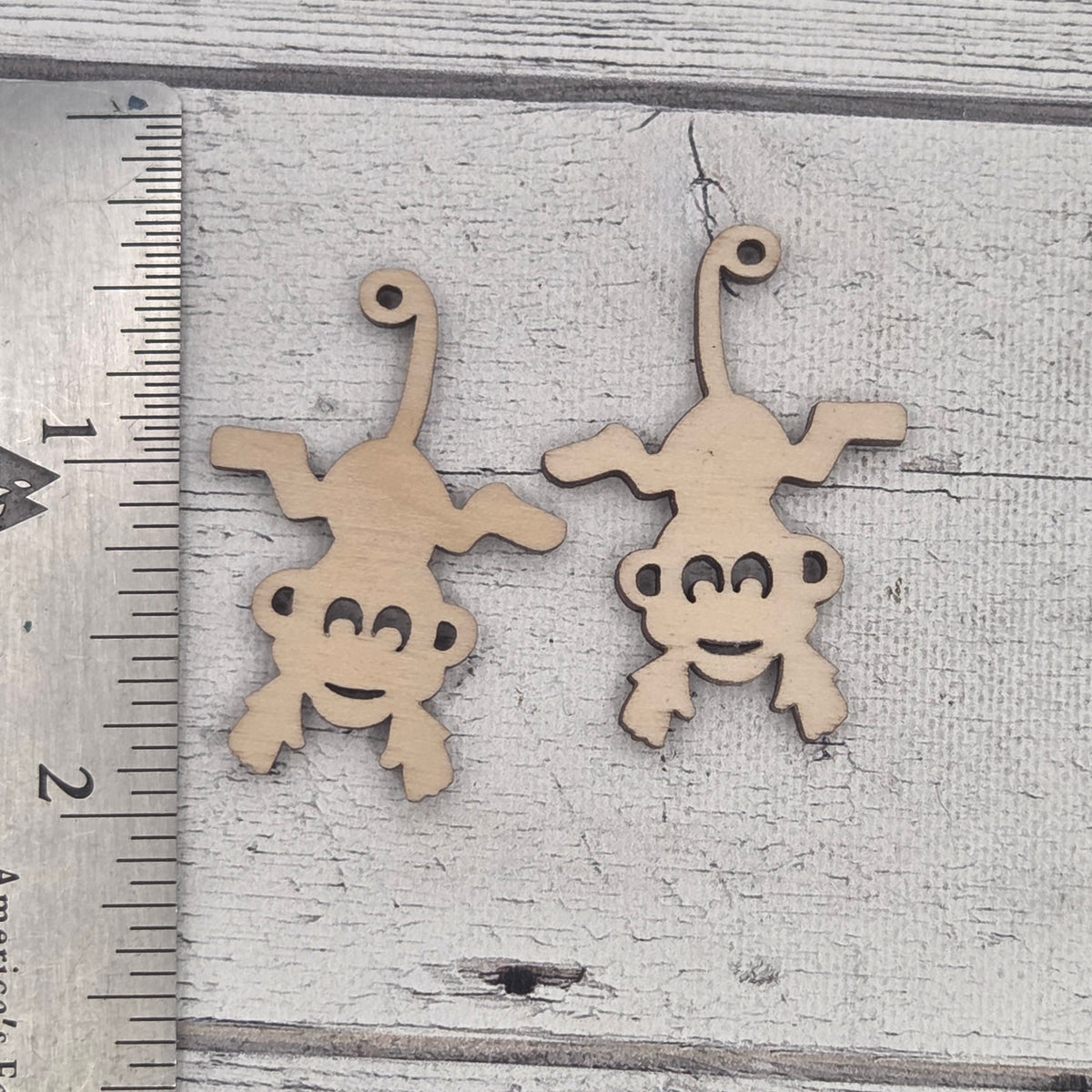 Monkeys - Laser cut earring pair