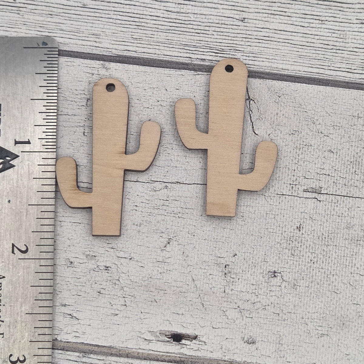 Cactus - Laser cut earring pair