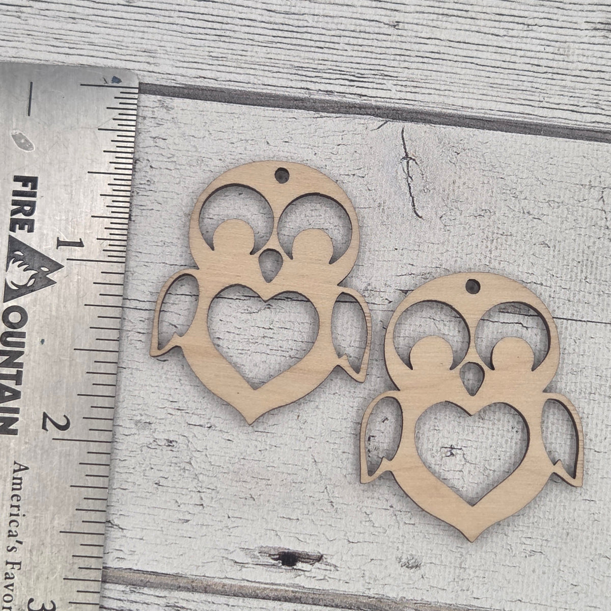 Penguin - Laser cut earring pair