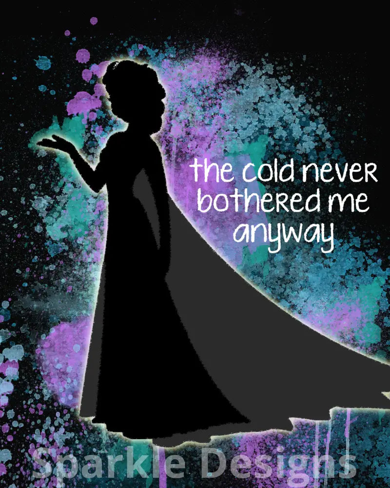 The cold never bothered me anyway