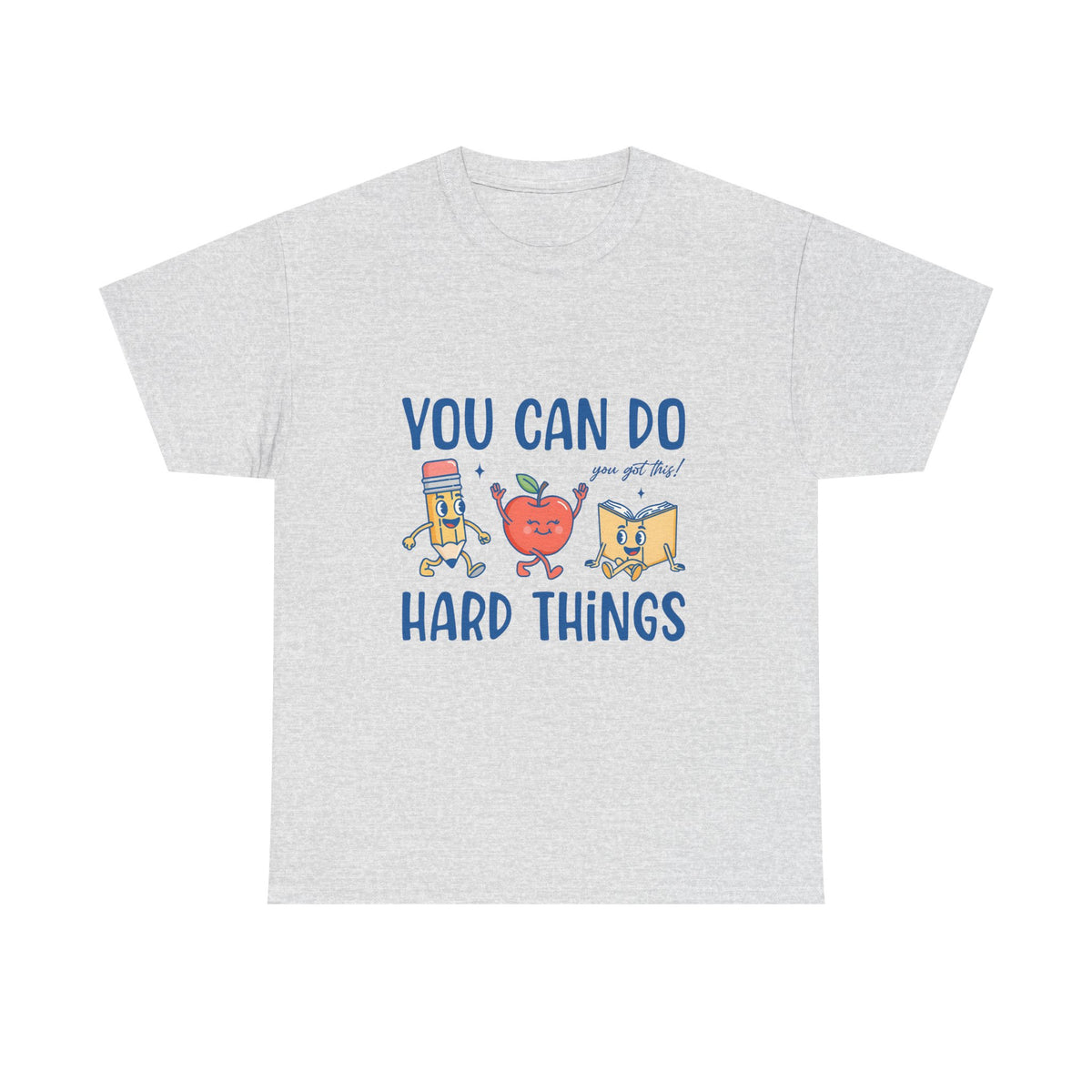 "You Can Do Hard Things" Back to School Tee with Cute Characters