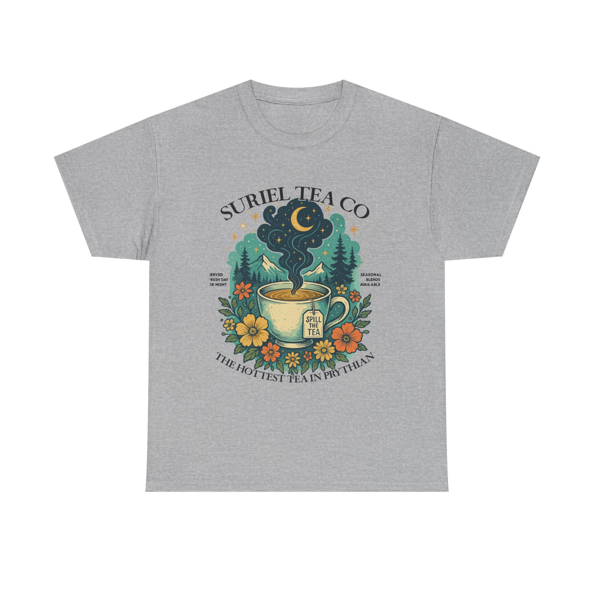 Suriel Tea Co. Vintage Tea Cup T-Shirt Graphic Tee