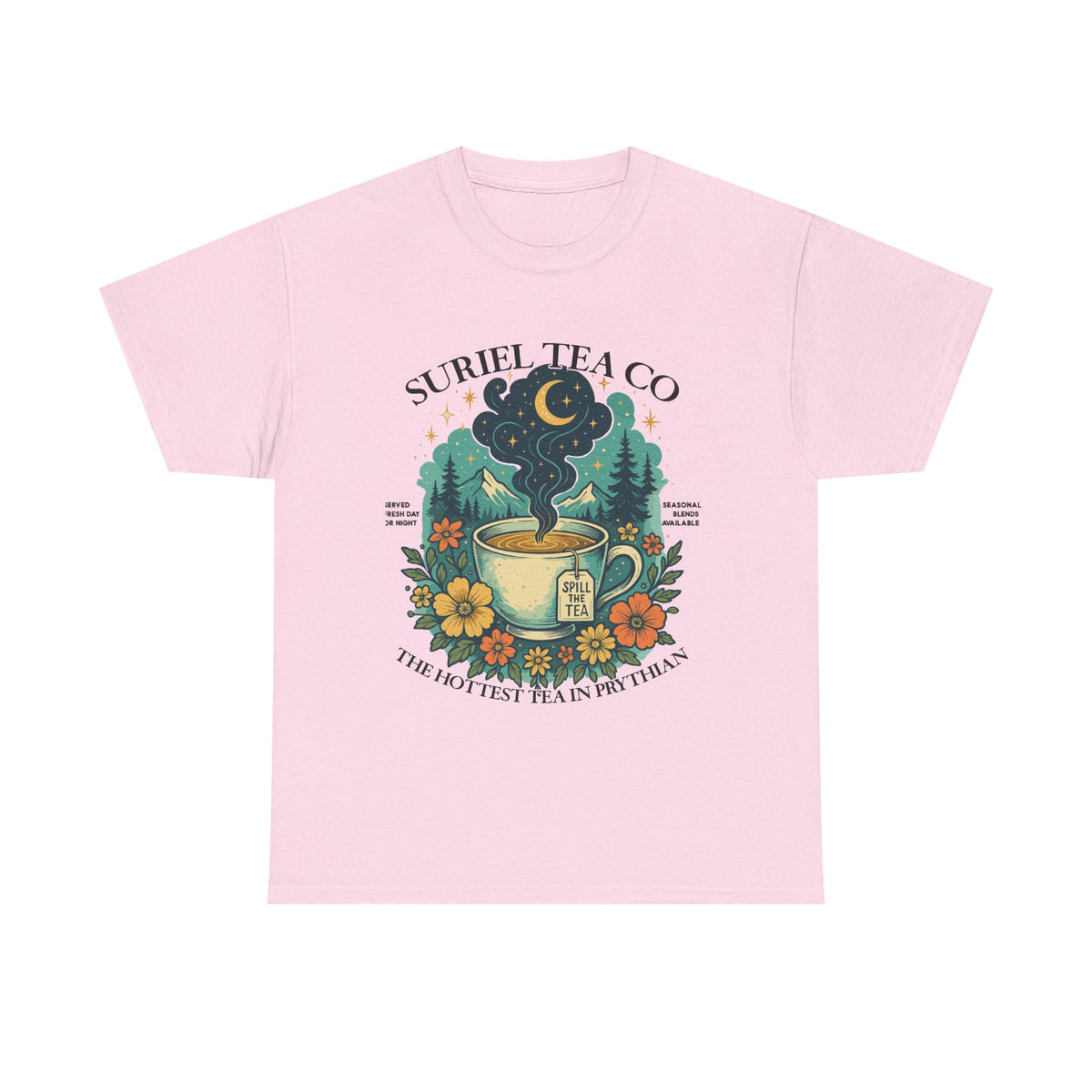 Suriel Tea Co. Vintage Tea Cup T-Shirt Graphic Tee