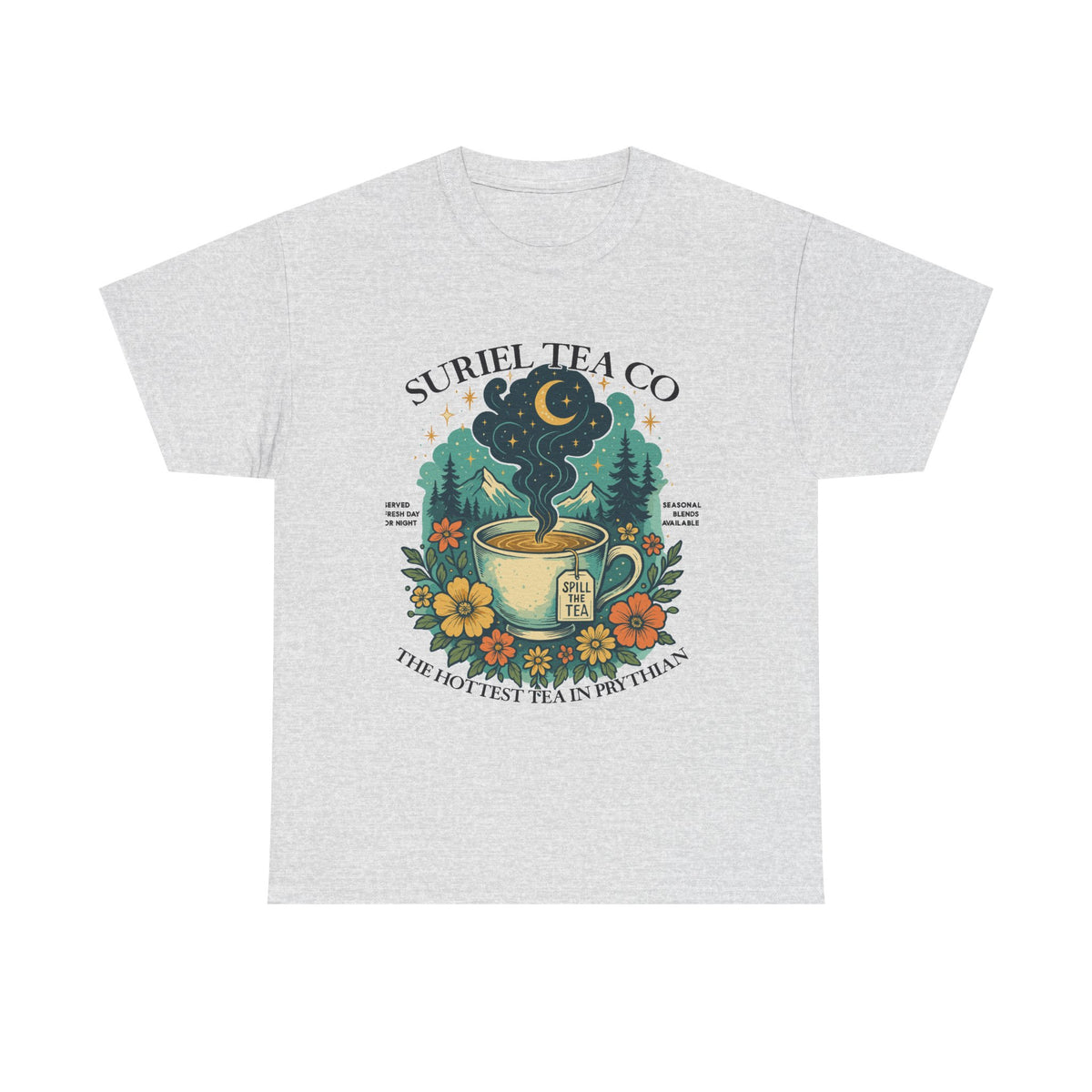 Suriel Tea Co. Vintage Tea Cup T-Shirt Graphic Tee
