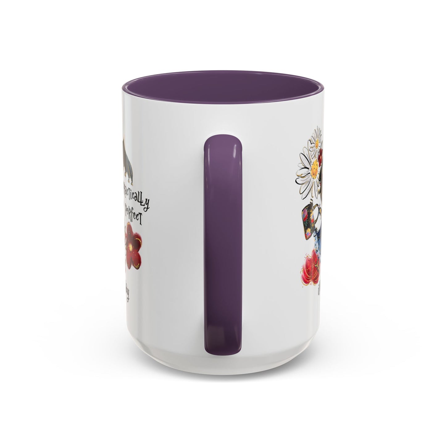 Customizable Accent Coffee Mug — 'Practically Perfect in Every Way'