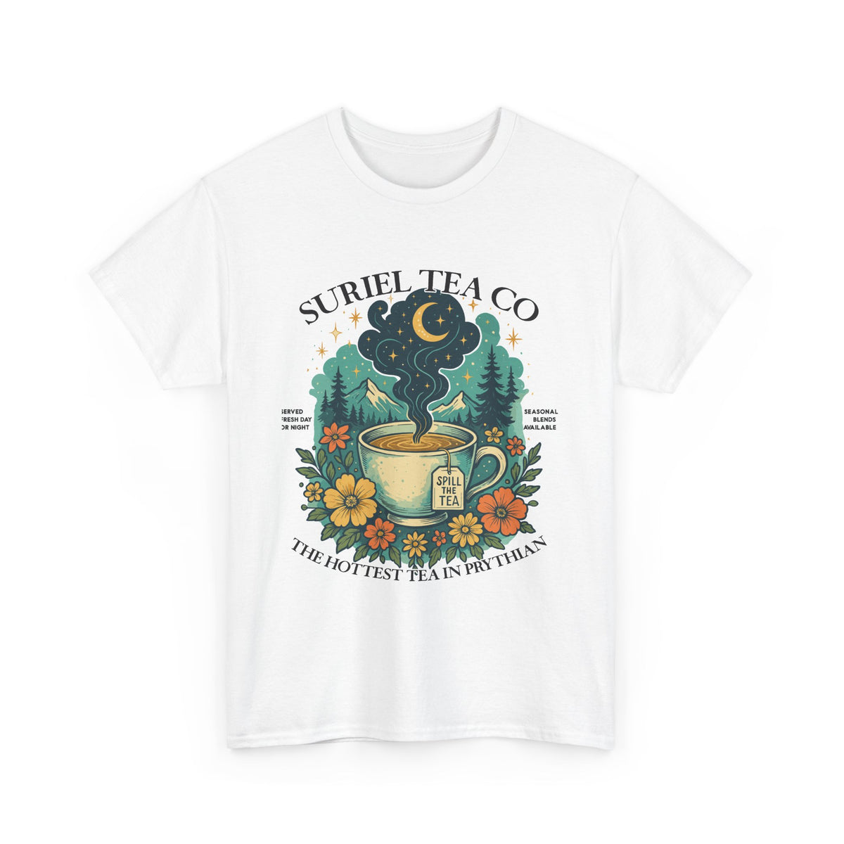 Suriel Tea Co. Vintage Tea Cup T-Shirt Graphic Tee