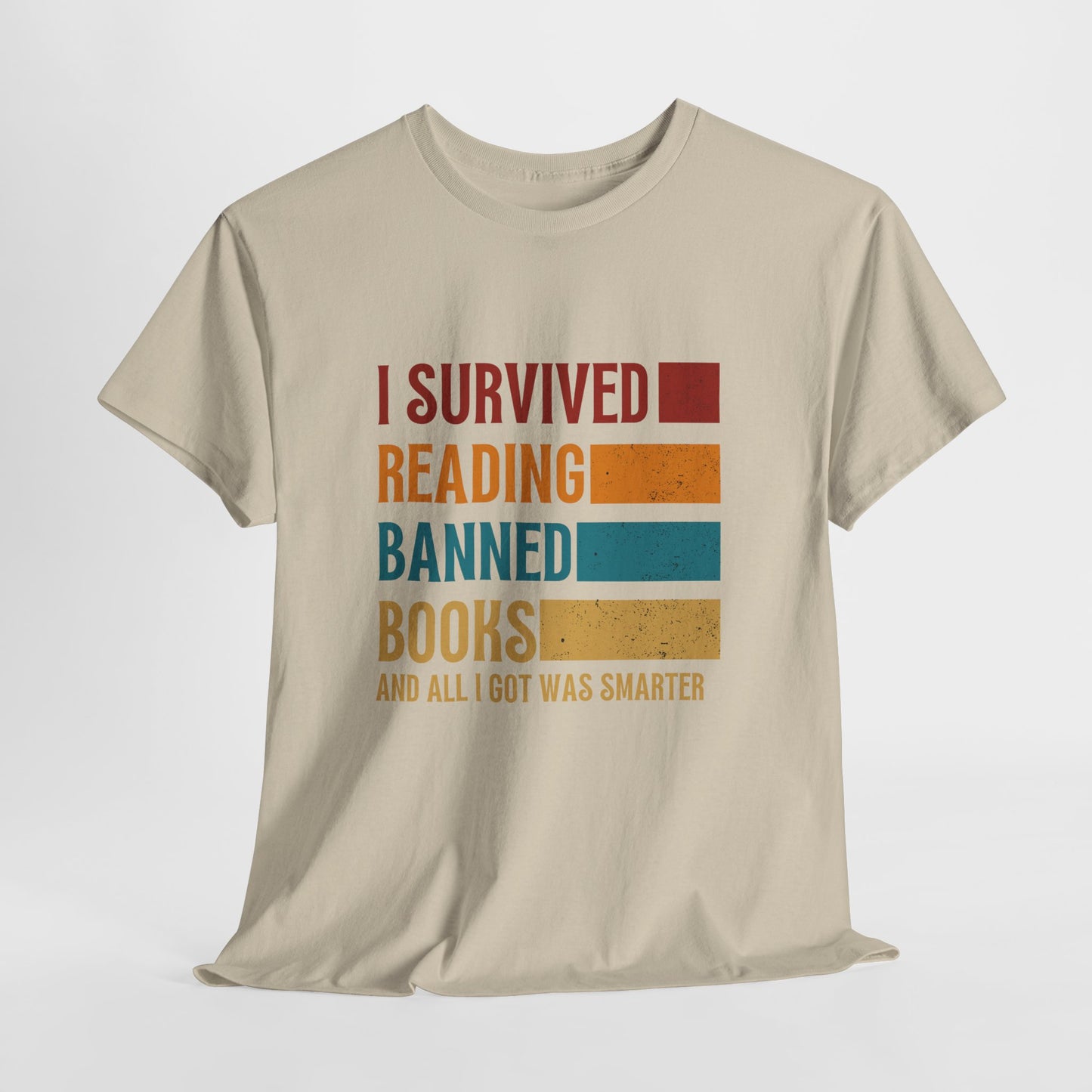 I Survived Reading Banned Books T-Shirt — Funny Reader Freedom Tee