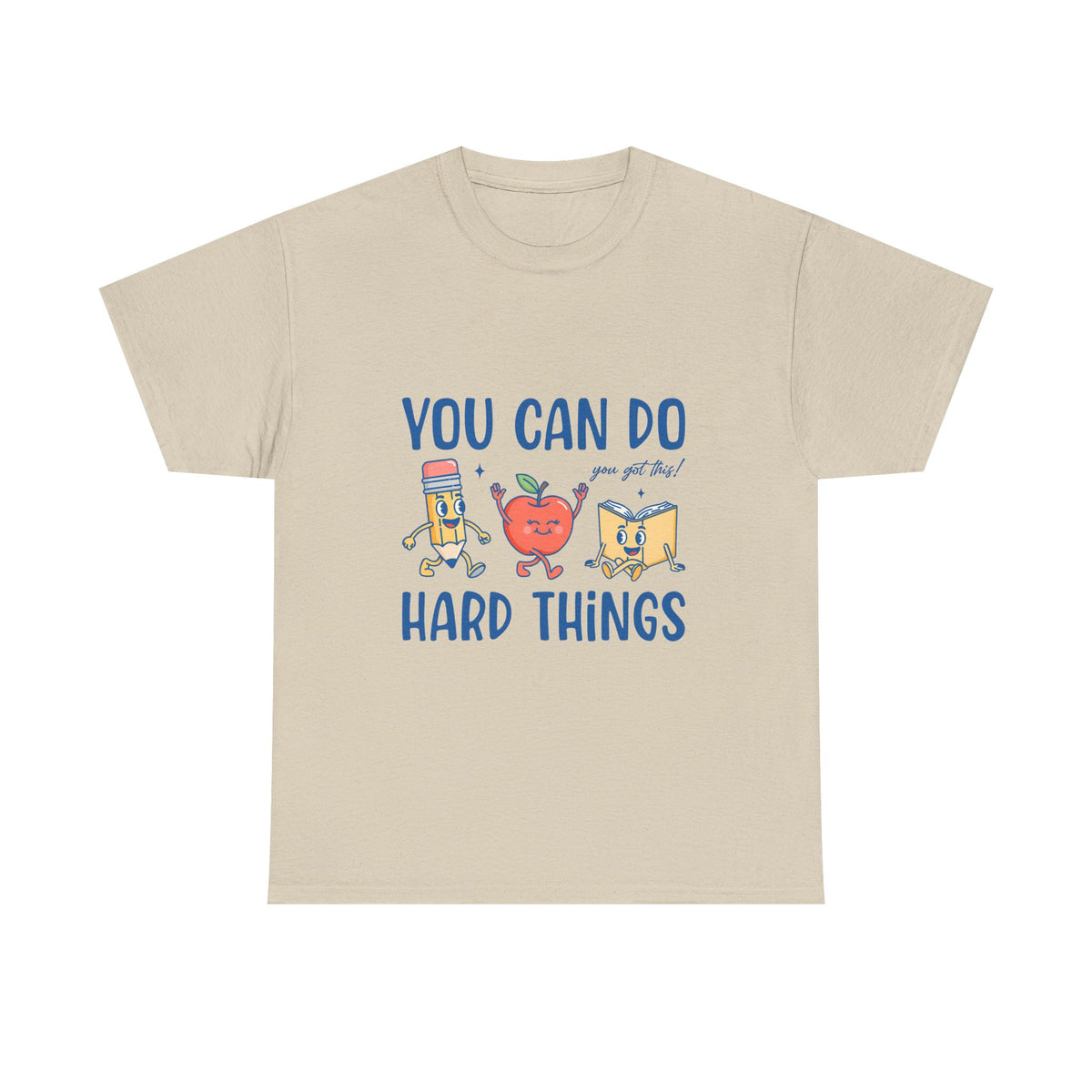 "You Can Do Hard Things" Back to School Tee with Cute Characters
