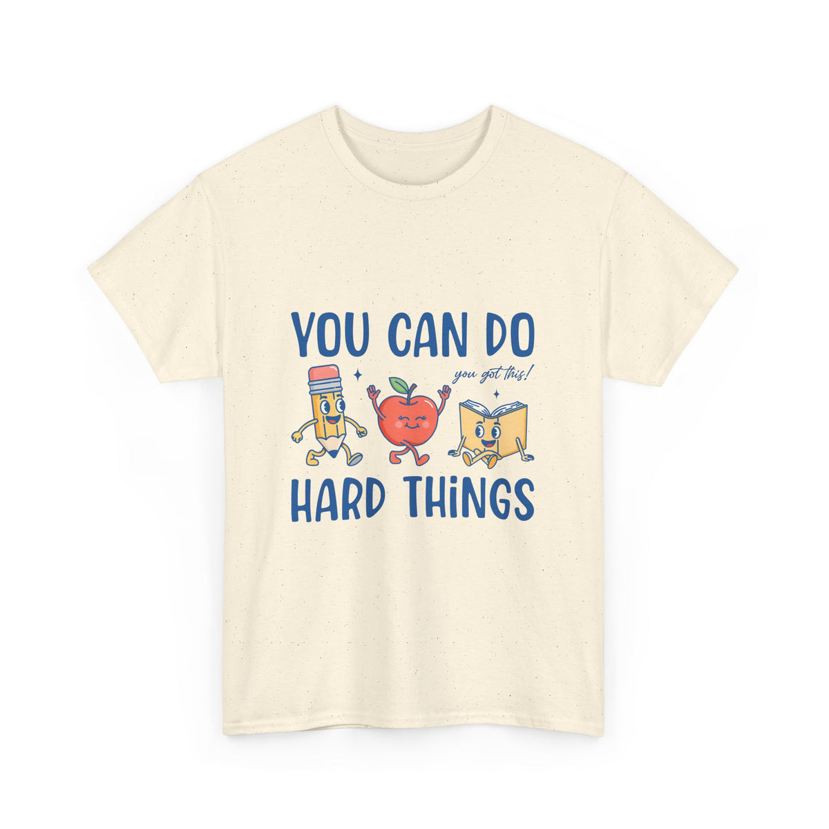 "You Can Do Hard Things" Back to School Tee with Cute Characters