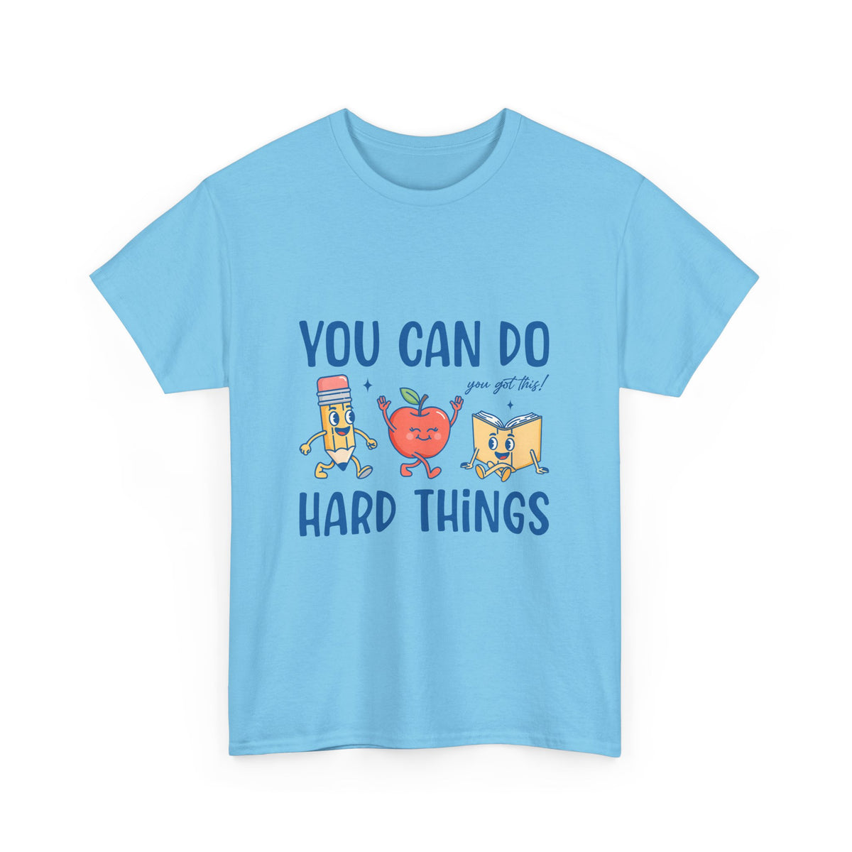 "You Can Do Hard Things" Back to School Tee with Cute Characters