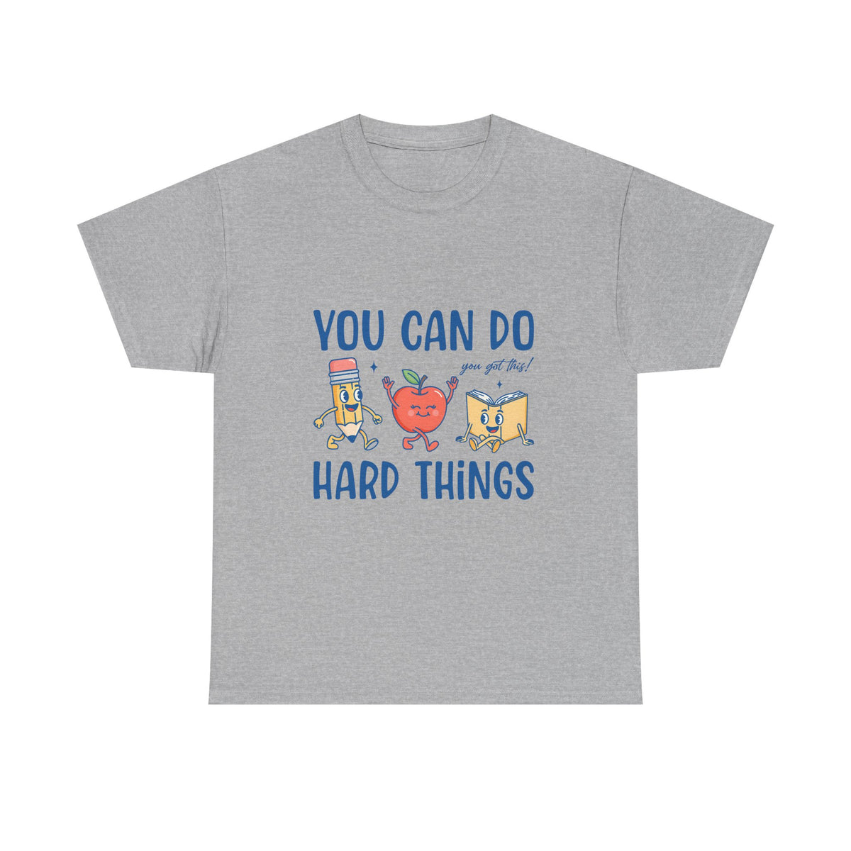 "You Can Do Hard Things" Back to School Tee with Cute Characters