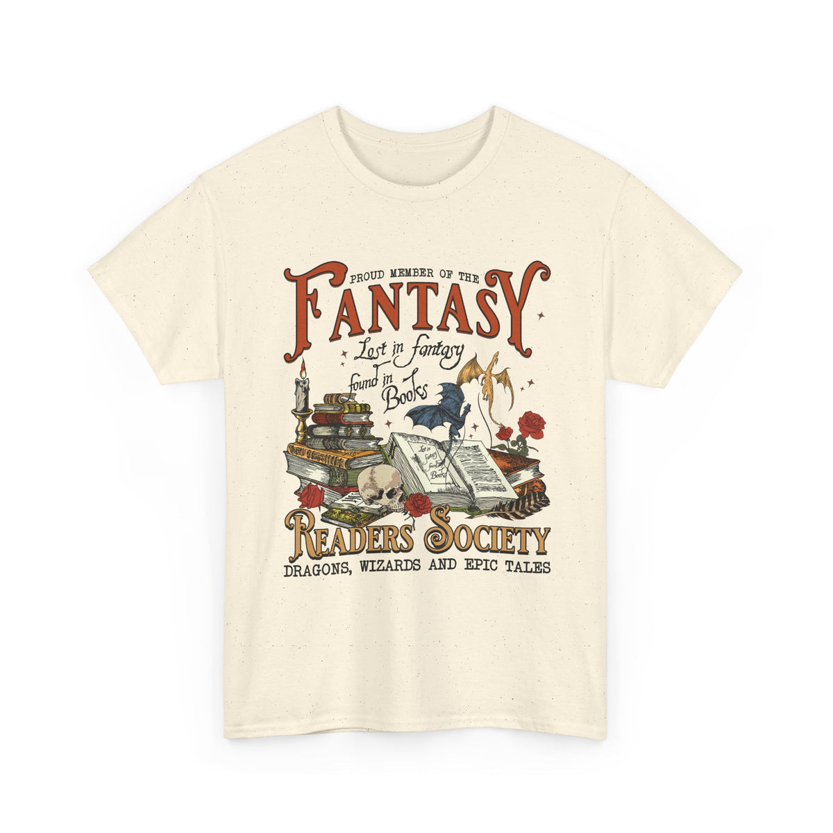 Fantasy Reader Society T-Shirt Booklover Tee