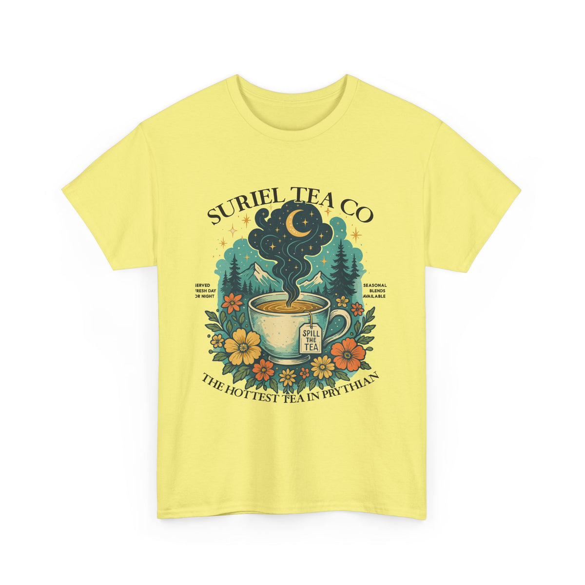 Suriel Tea Co. Vintage Tea Cup T-Shirt Graphic Tee