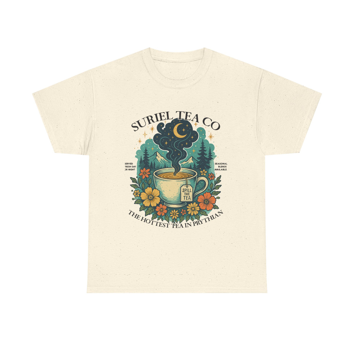 Suriel Tea Co. Vintage Tea Cup T-Shirt Graphic Tee
