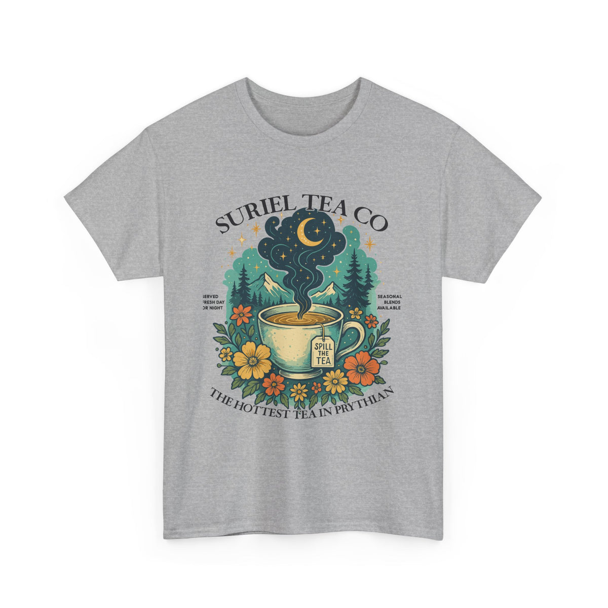 Suriel Tea Co. Vintage Tea Cup T-Shirt Graphic Tee