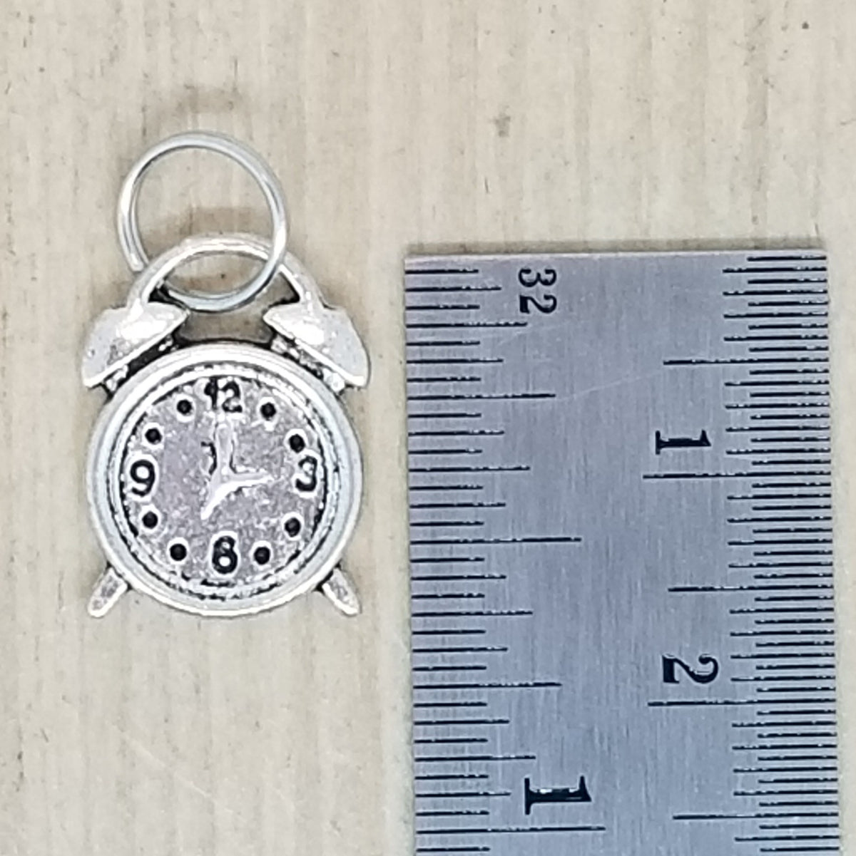 Alarm Clock Charm - lot of 4