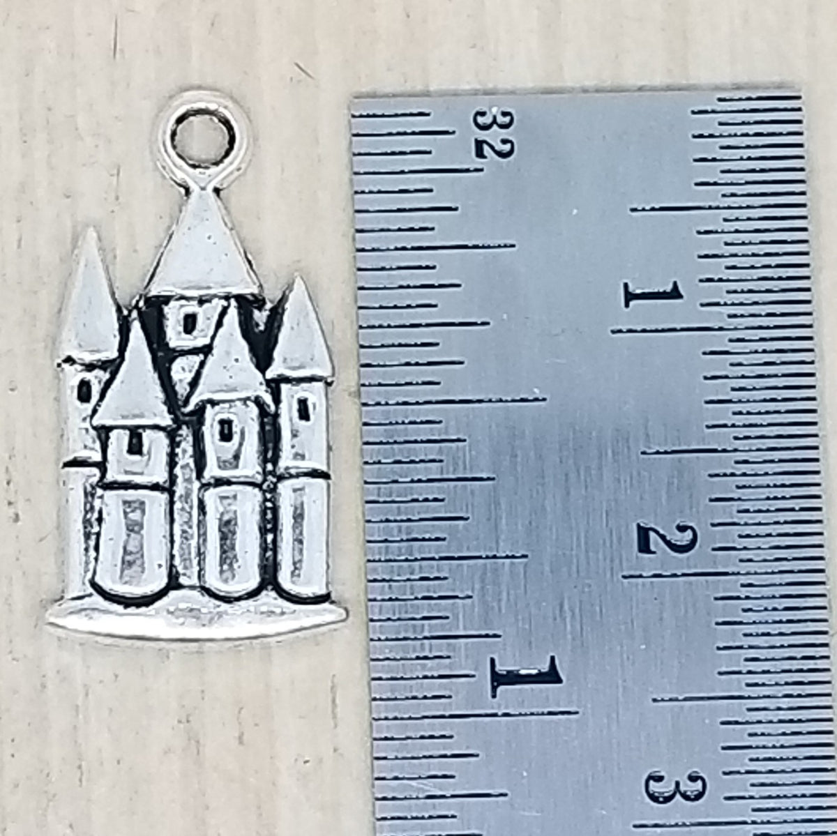 Castle with Towers Charm - lot of 5
