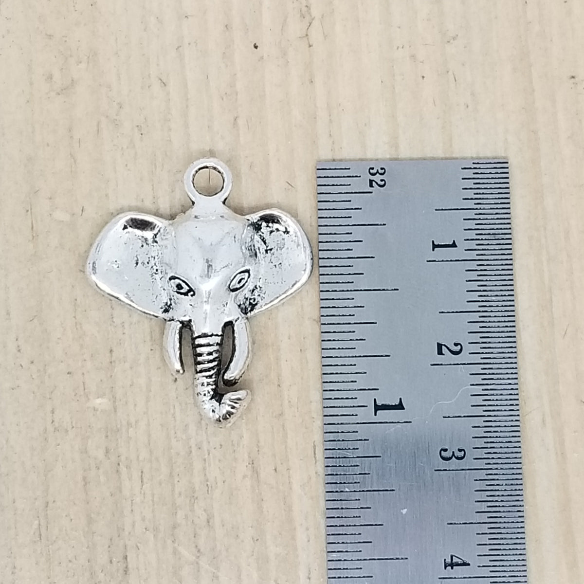 Elephant Head Charm - lot of 3