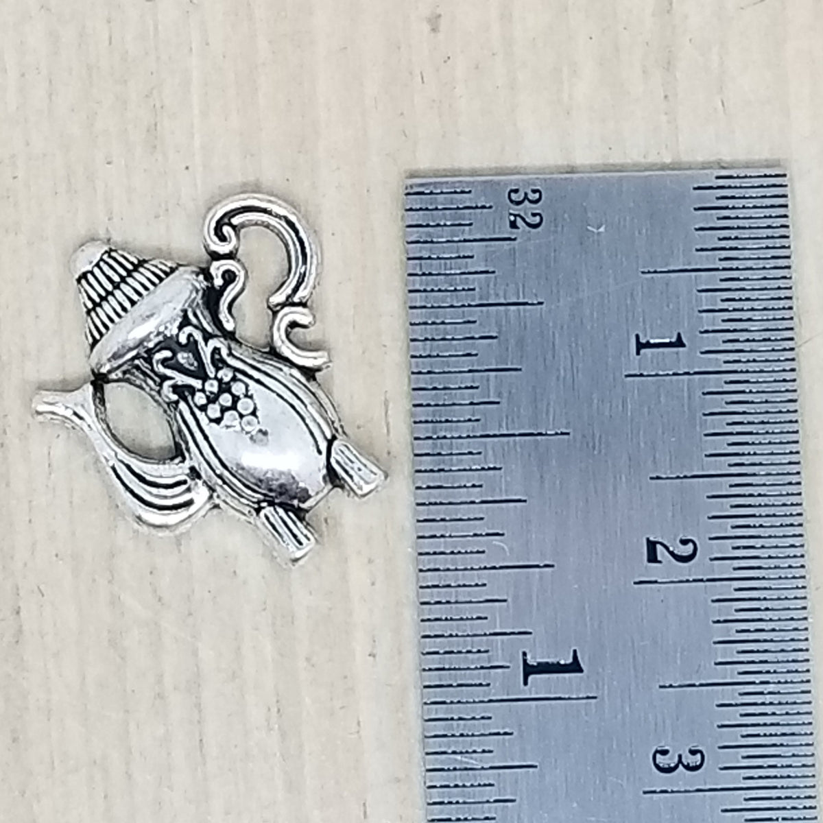 Fancy Teapot Charm - lot of 10