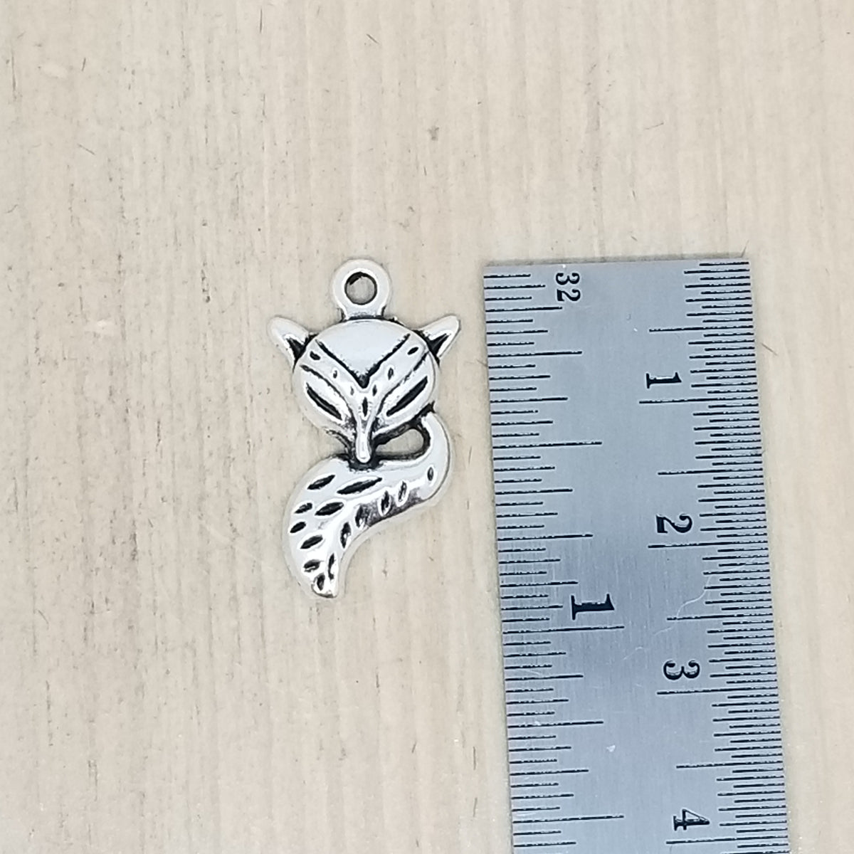 Fox Head and Tail Charm - lot of 5