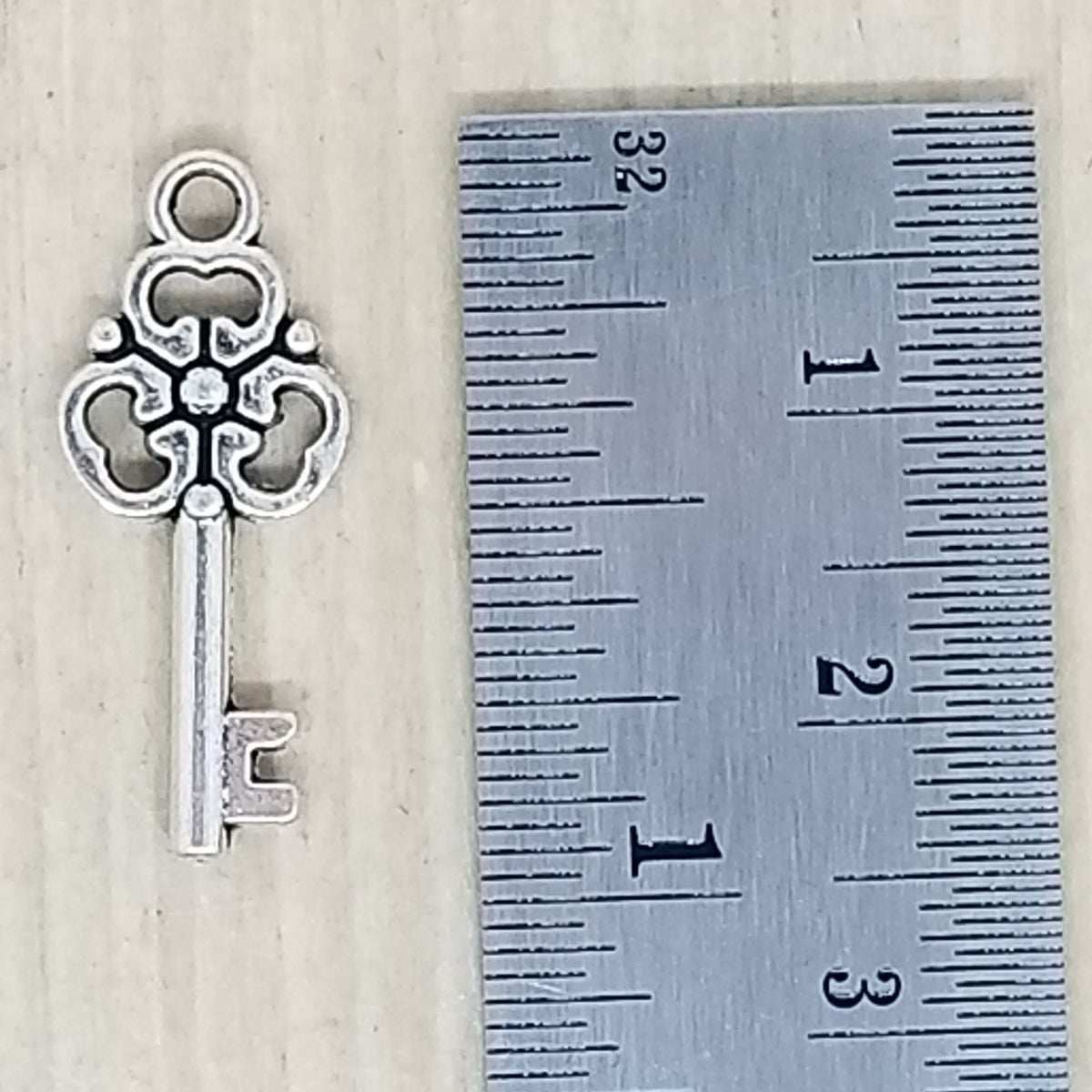 Fancy Key Charm - lot of 10