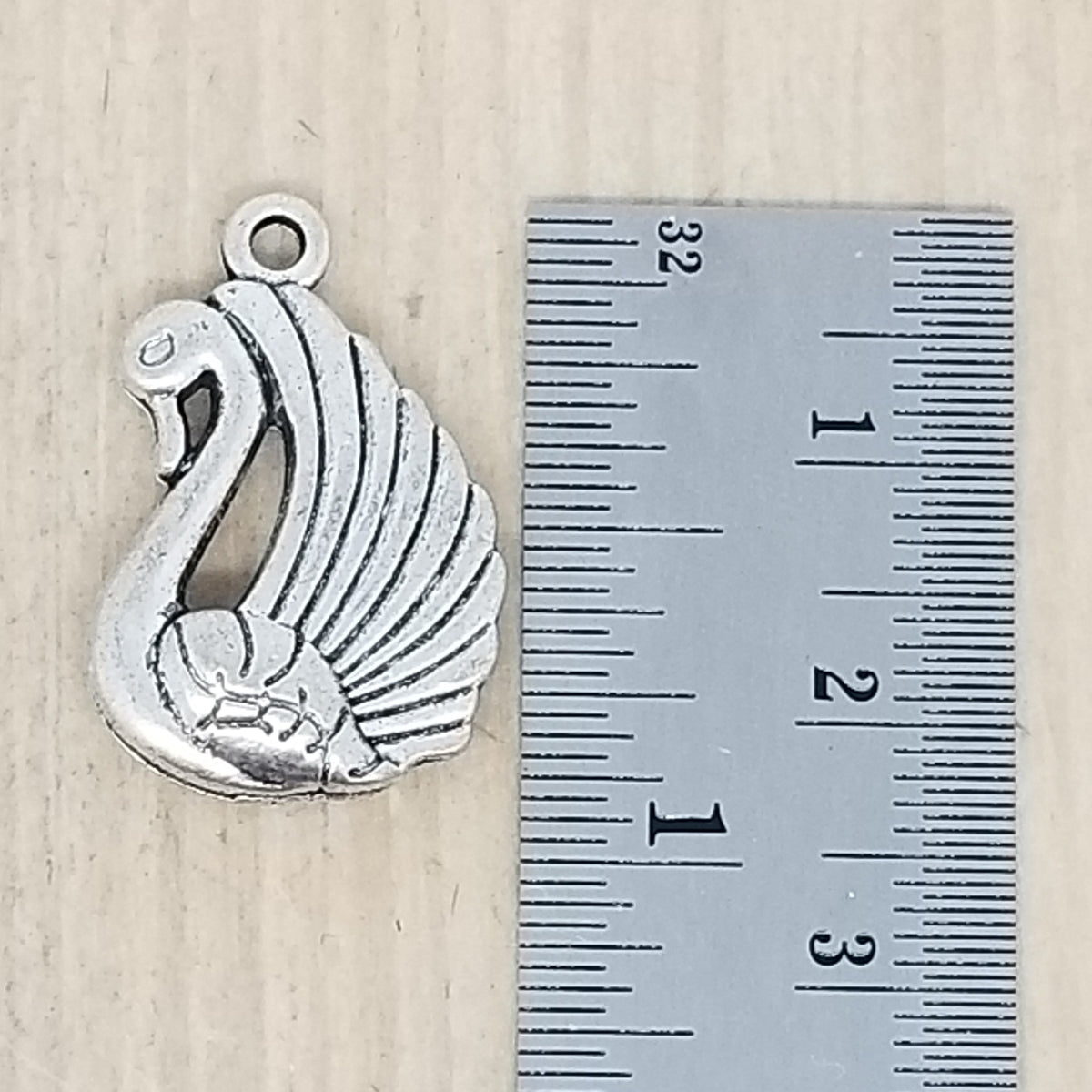 Large Swan Charm Lot of 5