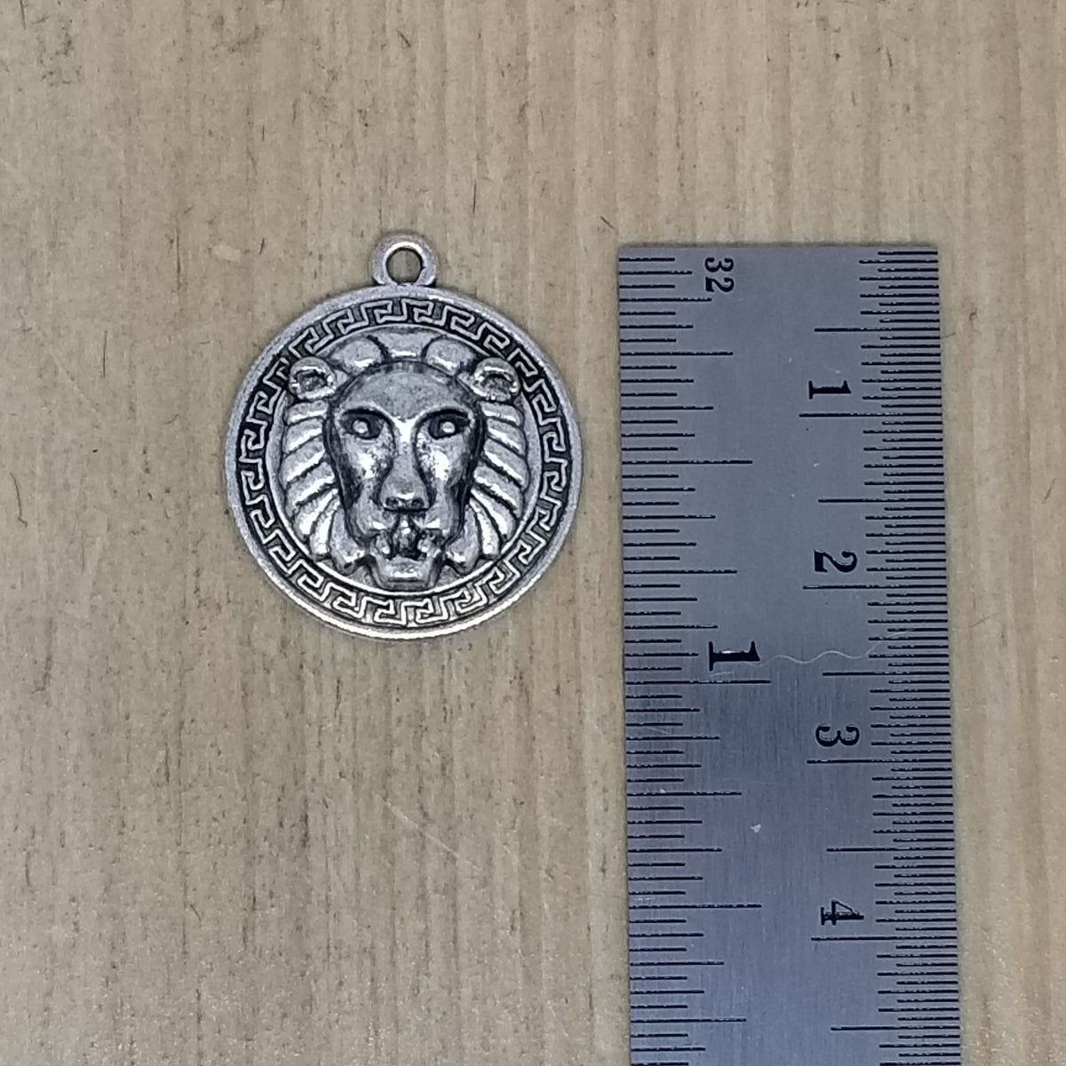 Lion Head Charm - lot of 6