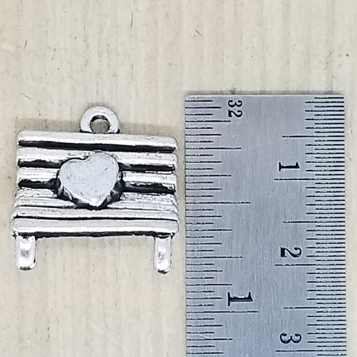 Park Bench Charm - lot of 5