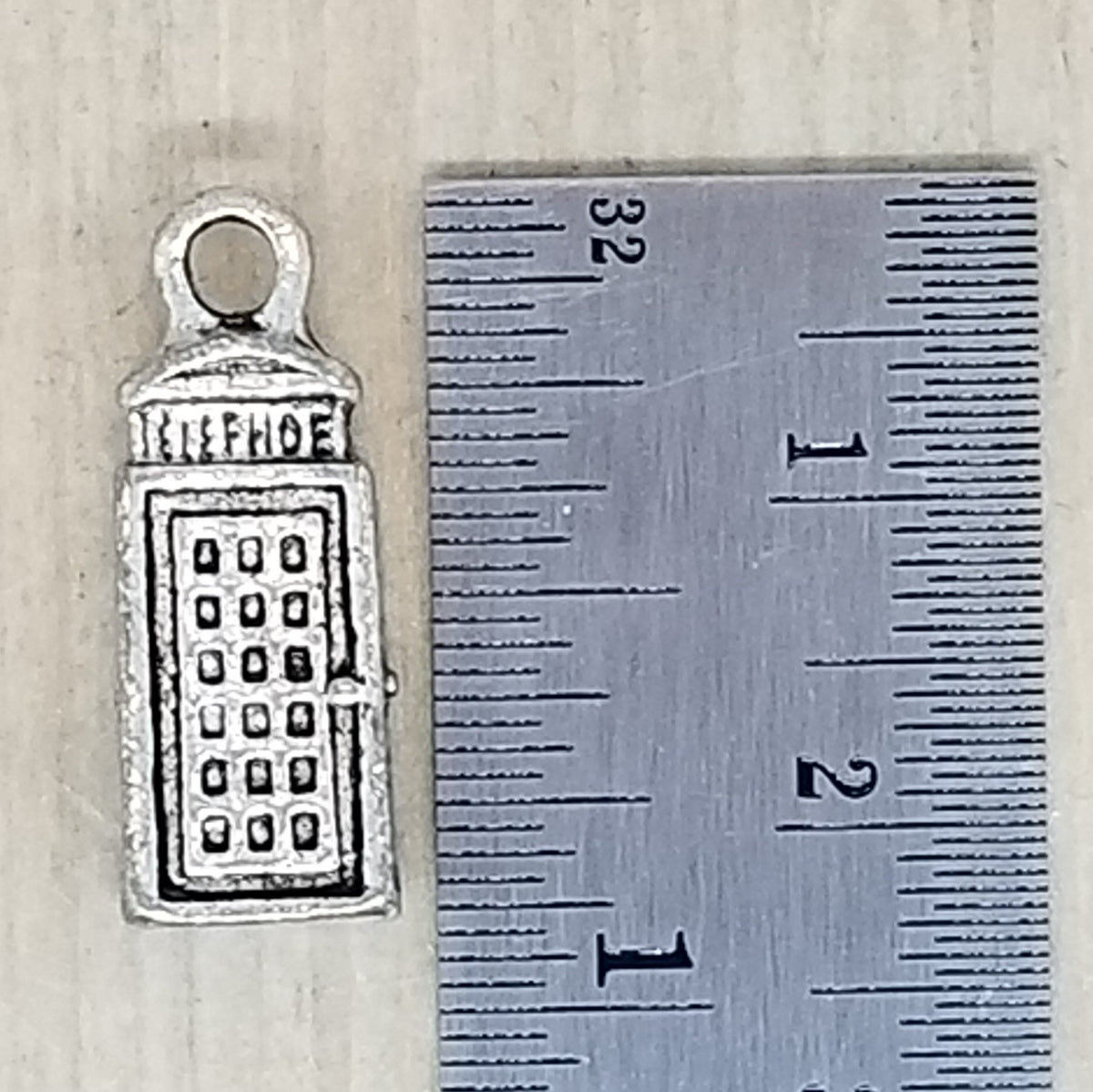 Phone Booth Charm - lot of 10