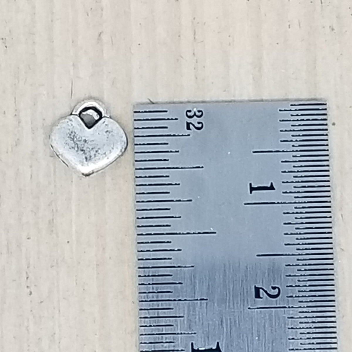 Small Heart Charm - lot of 10