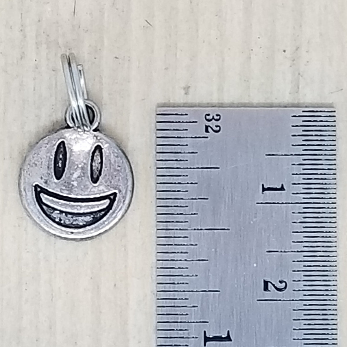 Smiley Face Charm - lot of 4