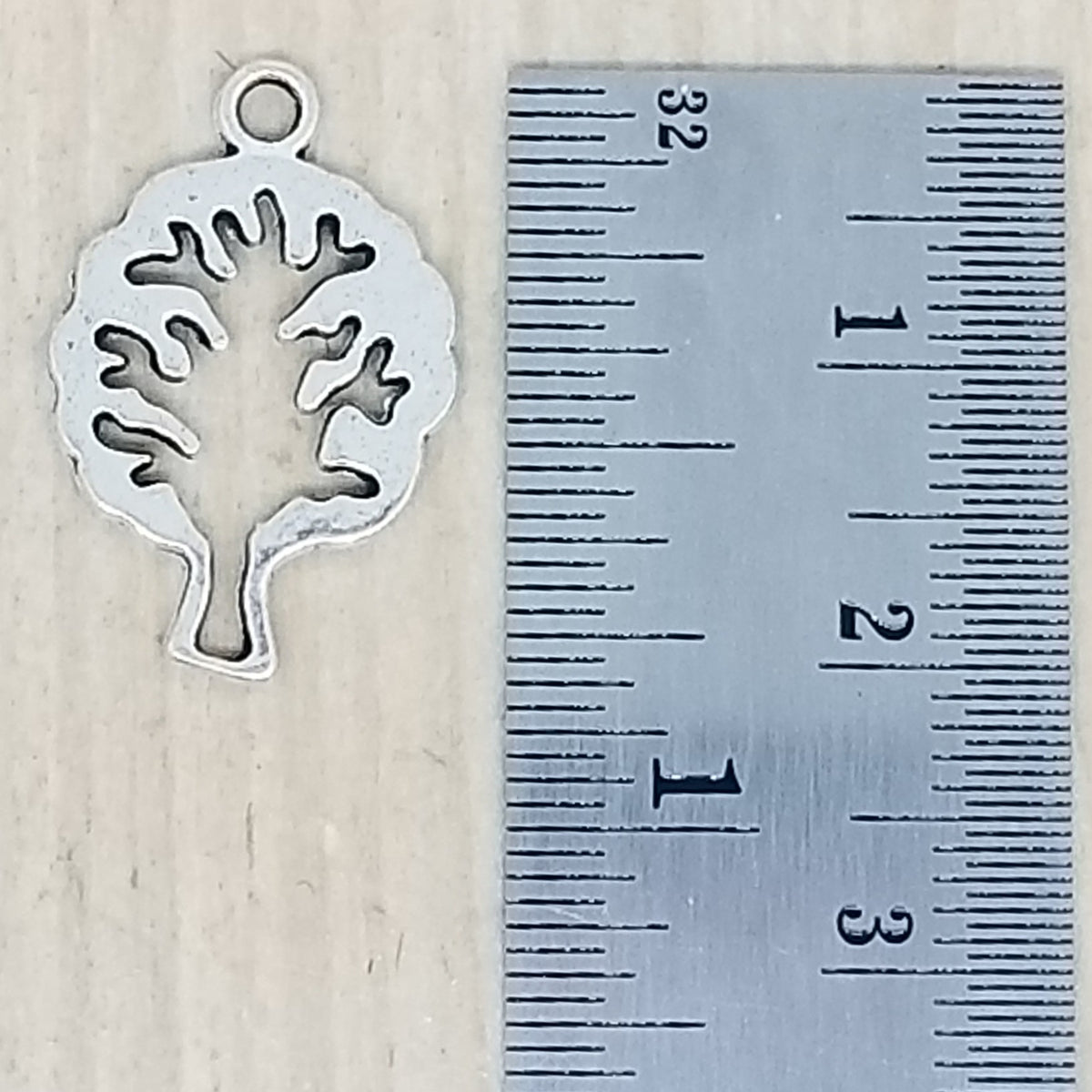 Tree Outline Charm - lot of 5