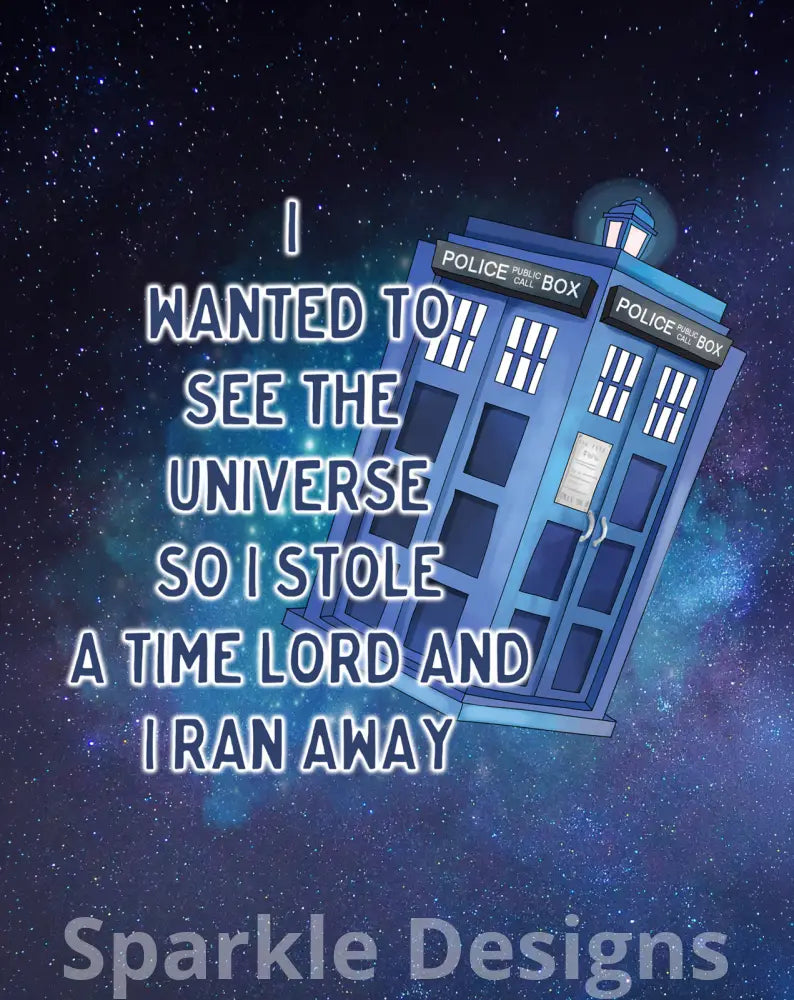I wanted to see the universe