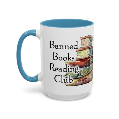 Banned Books Reading Club - Accent Coffee Mug (11, 15oz)