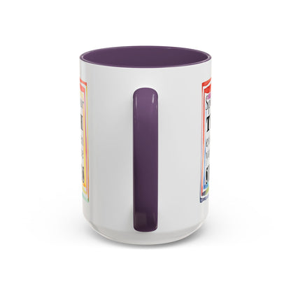 Customizable Accent Coffee Mug — "Speak Your Truth Even When Your Voice Shakes" Inspirational Ceramic Mug