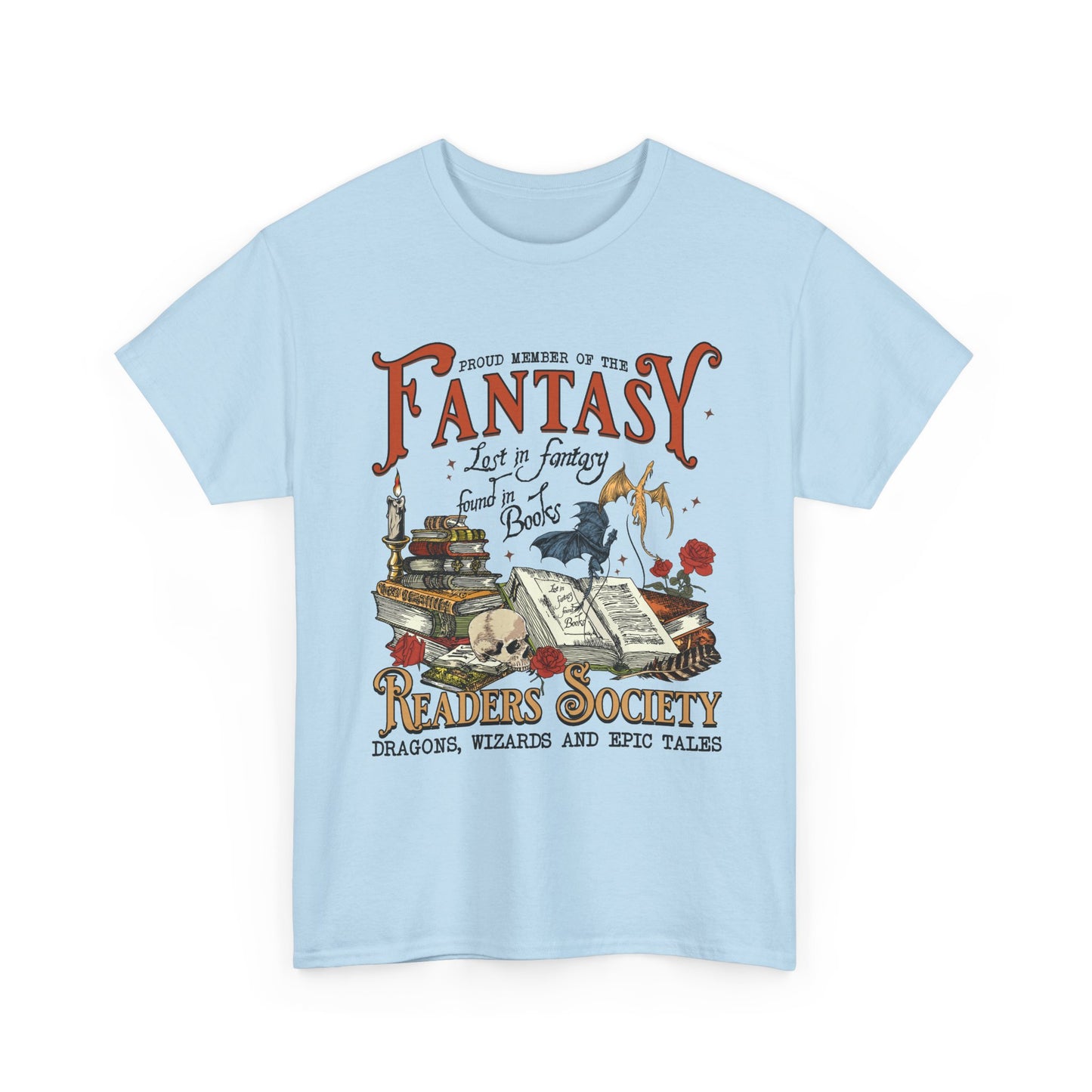 Fantasy Reader Society T-Shirt Booklover Tee