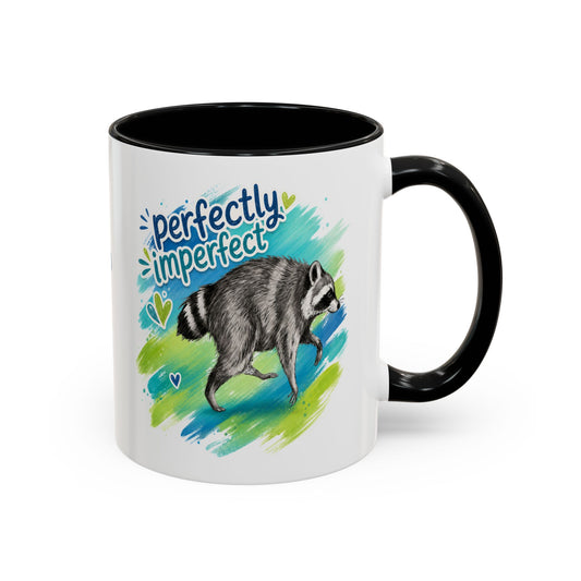 Customizable Perfectly Imperfect Raccoon Accent Coffee Mug - 11/15oz