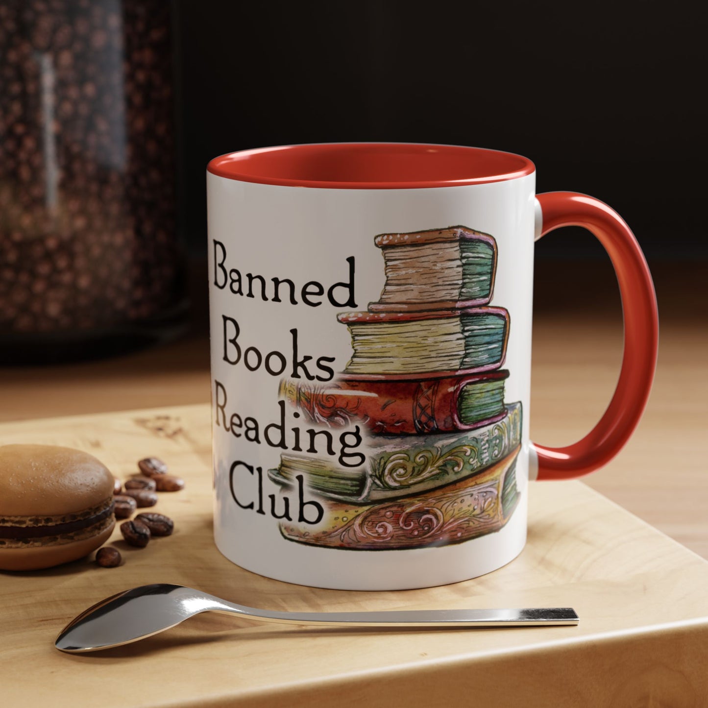 Banned Books Reading Club - Accent Coffee Mug (11, 15oz)